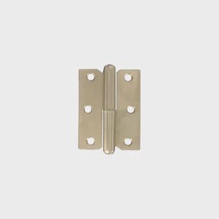 Vynex Meubelpaumelle Rechts - Vermessingd Staal - 50x40 Mm - 2 Stuks
