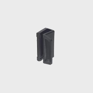 Vynex Glasdeurtrekker - Zwart Plastic - 40 Mm