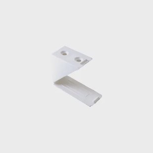 Vynex Meubelklamp - Wit Plastic - 24x33x33 Mm - 4 Stuks