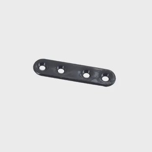Vynex Verbindingsplaat - Zwart Geplastificeerd Staal - 60mm - 4 Stuks