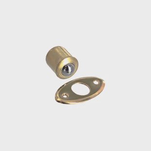 Vynex Oplegbaar Verbindingsbeslag - Bruin Plastic - 7x12x3,5 Mm - 4 Stuks