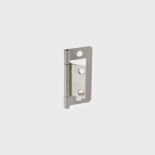 Vynex Universeel Scharnier - Vernikkeld Staal - 51x40 Mm - 2 Stuks