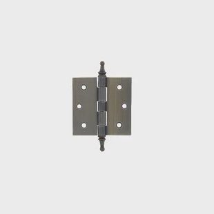 Vynex Vaasknopscharnier - Messing Verbronsd Staal - 75x75 Mm - 3 Stuks