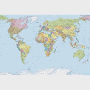 Komar Fotobehang World Map