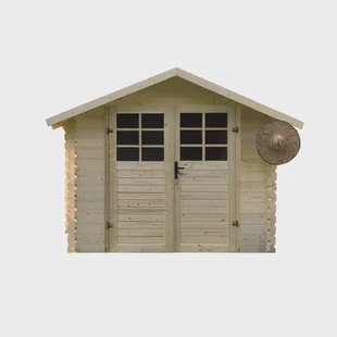 Solid Initia Lublin Tuinhuis - Vuren - Onbehandeld - 238x238x218,1cm