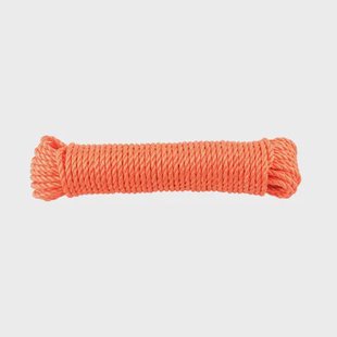 Ledent Hoogwaardig Touw - Gedraaid Polypropyleen - Hoge Breekkracht - 8mm X 20m - Oranje