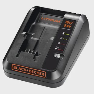 Black+decker Batterijlader Dualvolt Bdc2a-qw - 18v - 54v - Voor Elektrisch Gereedschap
