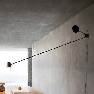 Counterbalance LED wandlamp zwart Luceplan - Woonkamer - Designer - Metaal - 1 lamp