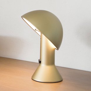 Elmetto - tafellamp, goud Martinelli Luce - Woonkamer - Designer - Kunststof - Met lampenkap