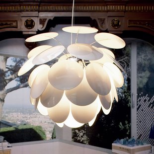 Discocó hanglamp Ø 88 cm wit MARSET - Woonkamer - Designer - Kunststof - 1 lamp