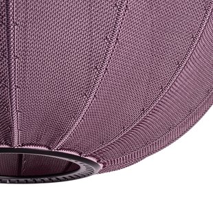 Knit-Wit 75 ronde hanglamp bordeauxrood Made By Hand - Aluminium