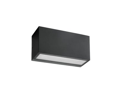 Asker Down LED Buiten Wandlamp L22,5 Zwart Norlys - Aluminium