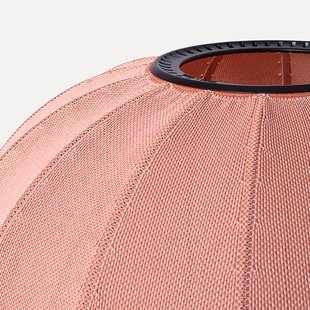 Knit-Wit 75 ronde hanglamp Coral Made By Hand - Eetkamer - Aluminium