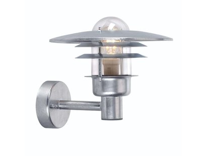 Larvik Buiten Wandlamp Galvaniseret Norlys - Metaal