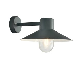 Lund Buiten Wandlamp Zwart Norlys - Aluminium