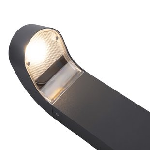 Molde LED tuinpadverlichting 80 cm, betonnen voet, grafiet Norlys - Aluminium