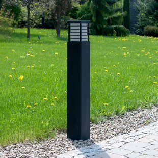 Halmstad tuinpadverlichting 85 cm, betonnen voet, zwart Norlys - Aluminium