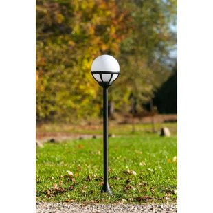 Bologna tuinlamp, betonnen voet, transparant/zwart Norlys - Terras - Aluminium