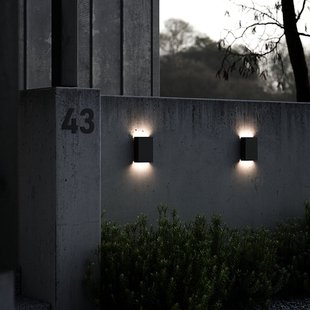 Fold 15 Buiten Wandlamp Black Nordlux - Modern - Metaal - Meerdere lampen