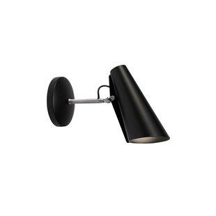 Birdy wandlamp 31,5 cm zwart/staal Northern - Woonkamer - Designer - Metaal - 1 lamp