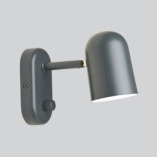 Wandlamp Buddy wall antraciet Northern - Woonkamer - Scandinavisch - Metaal - 1 lamp