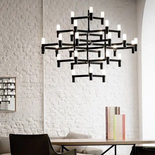 Crown Major hanglamp 30-lichts wit Nemo Lighting - Woonkamer - Modern - Metaal - Meerdere lampen