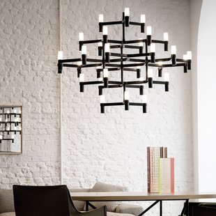Crown Major hanglamp 30-vlammen zwart Nemo Lighting - Woonkamer - Modern - Metaal - Meerdere lampen