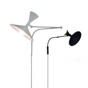 Lampe de Marseille wandlamp, zwart Nemo Lighting - Woonkamer - Metaal - Meerdere lampen