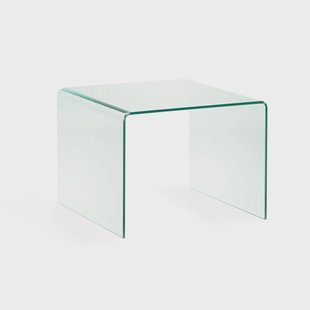 Kave Home Glazen Bijzettafel 'Burano', 60 x 60 cm