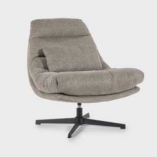 Eleonora Draaibare Fauteuil 'Cooper' Met kussen, kleur Bruin