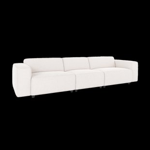 Willard gestoffeerde 4 zitsbank wit - 314 cm
