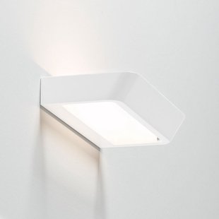 Belvedere W1 Wandlamp Satijn Wit 2700K Rotaliana - Woonkamer - Designer - Metaal - Hoekig