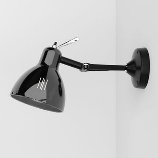 Luxy H0 Glam wandlamp, zwart/rookkleurig, glas Rotaliana - Woonkamer - Designer - Metaal - 1 lamp