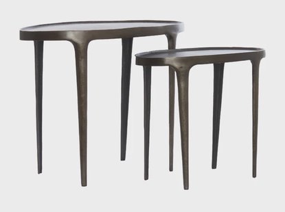Light & Living Sidetable 'Arica' Set van 2 stuks, kleur Donkerbruin