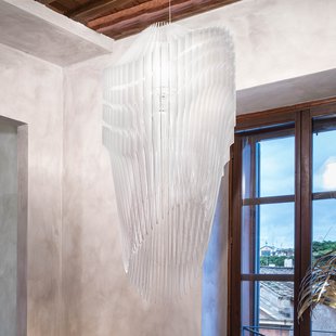 Avia Pendant S White Slamp - Woonkamer - Designer - Kunststof - 1 lamp