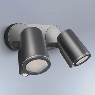 One SC Smart Sensor-buitenspot 2-lamps antraciet IP44 Spot Duo SC STEINEL - Modern - Metaal - Meerdere lampen