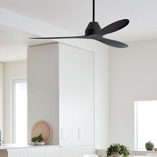 Whitehaven plafondventilator, zwart, DC, Ø 142 cm Beacon Lighting - Woonkamer - Modern - Kunststof
