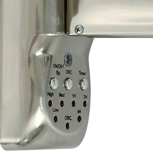 Breeze wandventilator, chroomkleurig/transparant, Ø 41 cm Beacon Lighting - Woonkamer - Kunststof