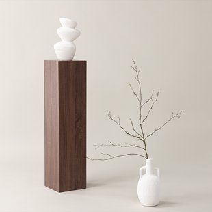 Rana houten decoratieve zuil bruin - 95 x 23 cm