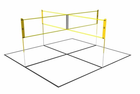 Umbro Voetvolley, volleybal en badminton crossnet - 400 x 168 cm
