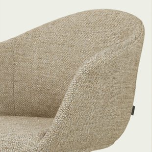 Nino-Otis barkruk taupe melange - beige onderstel - 65 cm