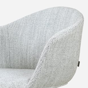 Nino-Otis barkruk grijs melange - beige onderstel - 65 cm