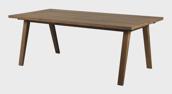 Bendt Uitschuifbare Eettafel 'Mads' Gerookt Eiken, 200/243/286 x 95cm