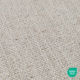Noor-Eef draaibare eetkamerstoel beige gemêleerd - walnoot houten onderstel