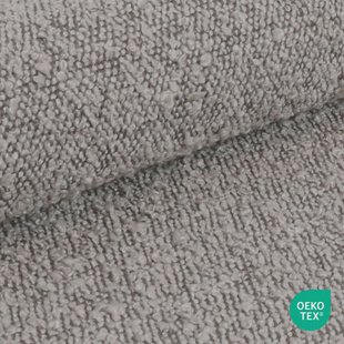 Nio-Mae eetkamerstoel bouclé taupe - houten onderstel