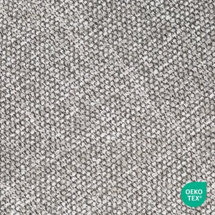 Noor-Mae draaibare eetkamerstoel grijs blend - walnoot houten onderstel