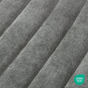 Niva-Liz draaibare tulp barkruk zwart met zeegrijs zitkussen - verstelbaar - mat zwart onderstel