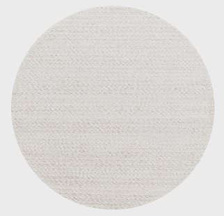 MUST Living Rond Vloerkleed 'Nirvana' 250cm, kleur Ivory
