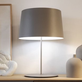 Warm 4901 tafellamp, beige, Ø 42 cm Vibia - Woonkamer - Modern - Metaal - Met lampenkap