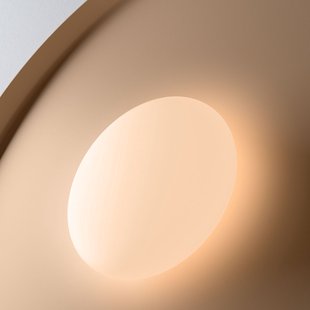 Top LED wandlamp, lichtroze, Ø 40 cm Vibia - Woonkamer - Modern - Metaal - Rond